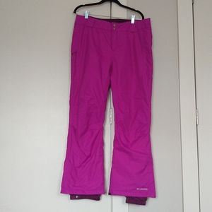 Columbia pink ski snow pants NWOT